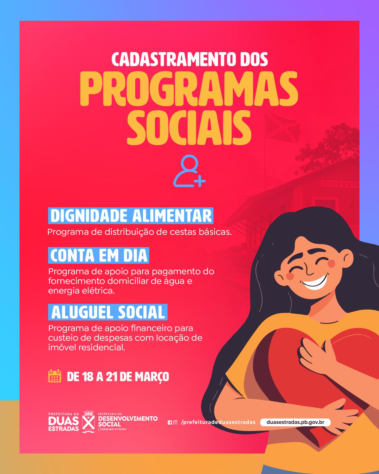 Prefeitura de Duas Estradas cria programas de assistência para famílias em vulnerabilidade social