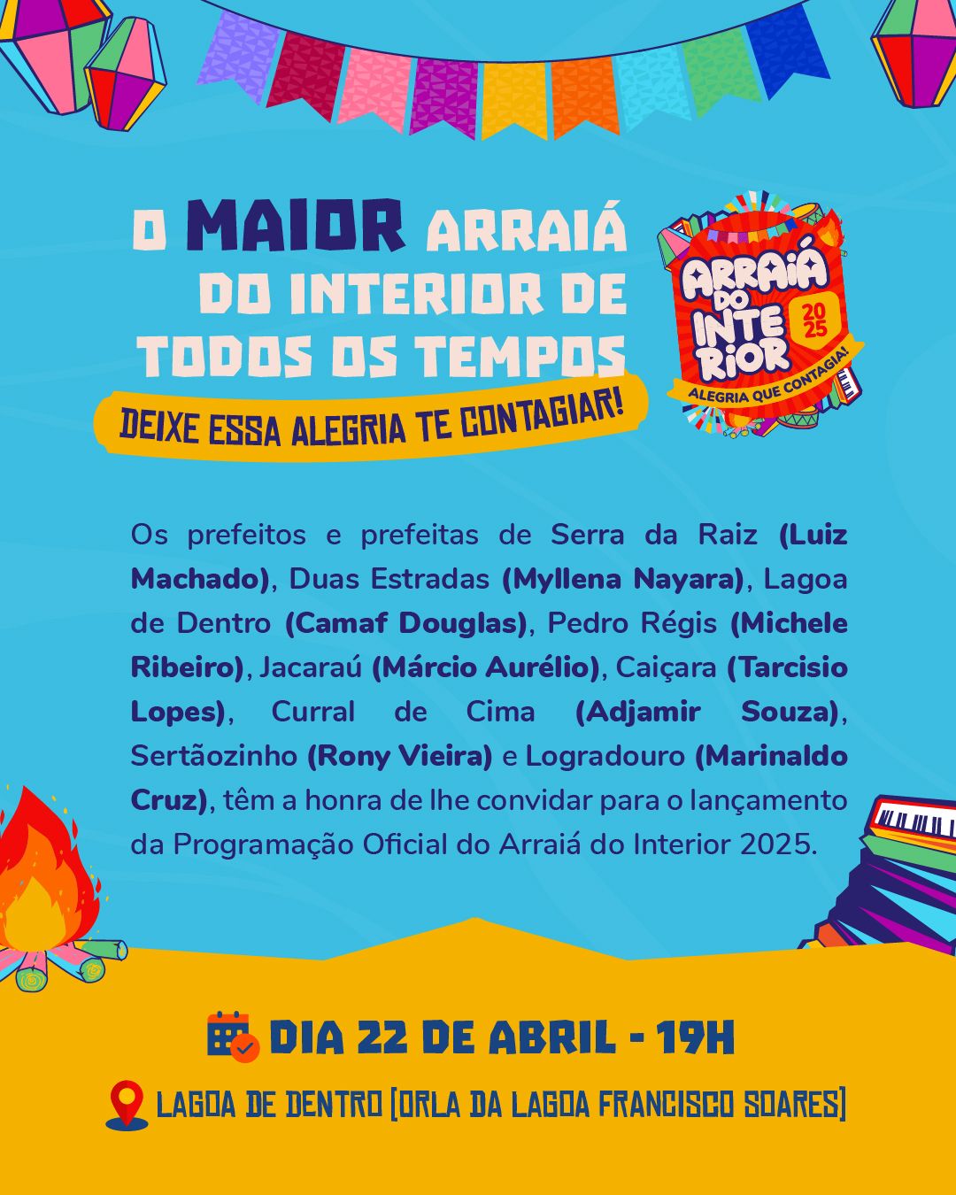 Arraiá do Interior antecipa data de lançamento da programação para dia 22